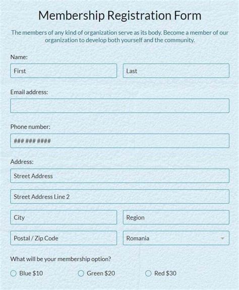Member Registration .